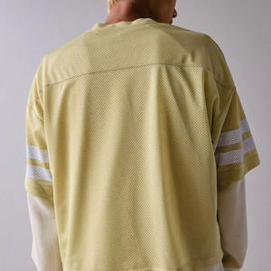 Camiseta Y2K Streetwear con Diseño Personalizado por Sublimación, Venta al por Mayor, Logotipo Personalizado, Malla, Estilo Jersey de Fútbol Americano, Corte Holgado - Product Image 3