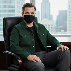 Chaqueta 2024, Camisas Vaqueras de Talla Grande para Hombre, Estilo Casual, Camisas Vaqueras de Moda con Personalidad, Color Azul Sólido para Hombre - Product Image 2