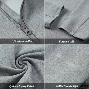 Custom Workout Gym Shirt Manufacturer Compression Sportswear Premium Cotton <b>Polyester</b> Four Way Stretch OEM ODM Custom Logo - Product Image 5