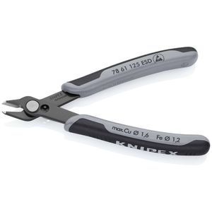 KNIPEX 79 52 125 Coupe-fil diagonale de précision pour électronique avec poignées multi-composants, finition polie, 125 mm, fabriqué en Allemagne - Product Image 5