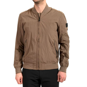 Veste coupe-vent personnalisable pour homme à prix de gros – Style décontracté enduit et résistant au vent – Veste coupe-vent élégante - Product Image 5