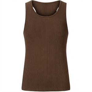 Camiseta Deportiva Formal con Capucha y Logotipo Personalizado al por Mayor, 100% Algodón, Camiseta sin Mangas para Gimnasio, Fitness y Entrenamiento, con Bordado para Hombre - Product Image 4