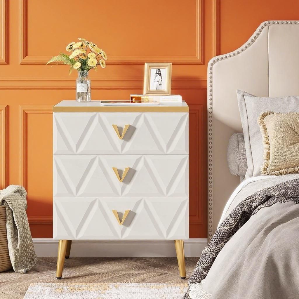 White and Gold Color