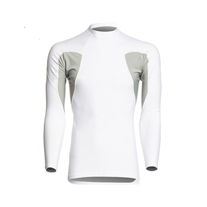 Rashguard de sport pour homme sur mesure, manches longues, respirant, séchage rapide, écologique, antibactérien, tissu sans couture en Spandex/Polyester - Product Image 1