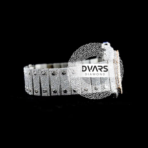 Montre à quartz de luxe unisexe, étanche, avec cadran à aiguilles, bracelet en alliage 20mm 42mm, entièrement sertie de diamants, style hip-hop, haute qualité - Product Image 2