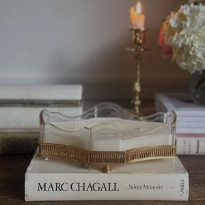 Scented Soy Wax Luxury <b>Brass</b> Aluminum Decorative <b>Candle</b> Jar Jars <b>Holder</b> Hotel Serving Fragrance Home Table Decoration Glass - Product Image 5