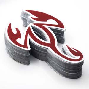 Pegatinas Personalizadas Transparentes de Vinilo de 20mil para Cascos |   Calcomanías Resistentes a los Rayos UV, Ecológicas, Impermeables y Duraderas para Cascos de Fútbol y Béisbol - Product Image 2