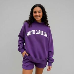 Womens <b>Mock</b> <b>Neck</b> Graphic Sweatshirt Oversized Long Sleeve Casual Pullover Relaxed Fit Streetwear Fashion <b>Top</b> - Product Image 6