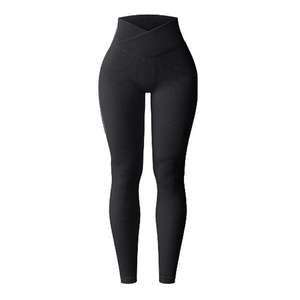 Leggings de yoga décontractés respirants et écologiques de haute qualité pour femmes - Coupe ajustée, taille mi-haute, séchage rapide, sans coutures, vente en gros - Product Image 4