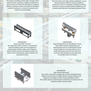 Mecanismo de Elevación con Rodillos Transportadores Industriales, Función de Posicionamiento, Sistema de Transporte para Línea de Ensamblaje - Product Image 4