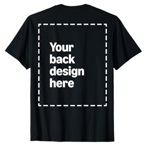 T-shirts unisexes surdimensionnés en coton 100% tricoté, respirants, avec impression numérique et broderie - Product Image 2