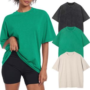 Camiseta Oversize de Moda para Mujer, Estilo Acid Washed, Top Deportivo, Venta al Por Mayor OEM - Product Image 6