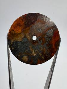 Cadran de montre en pierre précieuse naturelle Œil de tigre A K Gems, 32,5 mm, coupe plate ronde de 0,70 mm, trou central de 2 mm, personnalisé, qualité supérieure - Product Image 2