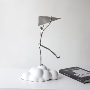 Regalos Creativos, Pequeña Figura Decorativa, Estatua para Sala de Estar, Oficina, Biblioteca, Accesorios Metálicos para el Hogar - Product Image 2