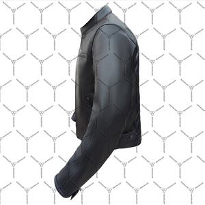 Veste de moto en cuir pour femme | Veste motard durable approuvée CE | Veste d'équitation élégante pour la sécurité - Product Image 2