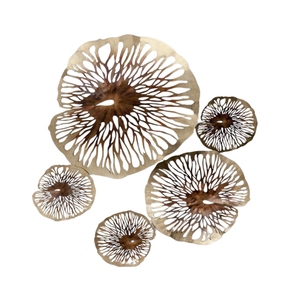 Custom 3D Metal <b>Flower</b> <b>Wall</b> Hanging Decoration Luxury Iron Floral <b>Wall</b> Art for Interior Design Projects and Home Staging - Product Image 6