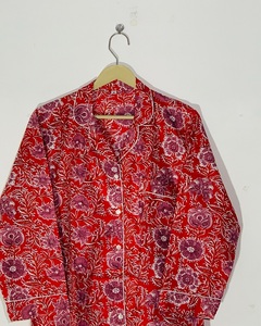 Ensemble de pyjama pour femmes, style ethnique minimaliste, imprimé à la main, prix de gros - Product Image 6