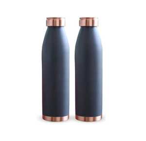 Bouteille d'eau en cuivre Aqua Royal Premium, élégante, faite à la main, design de créateur, gourde d'hydratation, bouteille en cuivre pur Heritage Luxe, élégante - Product Image 1