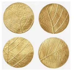 Superior Finish Metal <b>Coasters</b> Set For Drink <b>Glass</b> Support Durable Surface Guard - Product Image 4