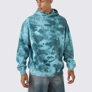 Premium Urban Tie Dye Hoodie Manufacturer Heavyweight Oversized <b>Pullover</b> Sweatshirt - Product Image 6