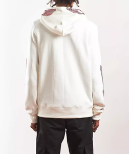 Wholesale Streetwear Zipper Hoodie Terry Cotton Acid Wash Custom Rhinestone Thermal Sun Faded Full Zip up Hoodie for Men - Product Image 2