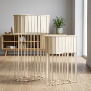 Juego de Macetas Metálicas de Lujo con Soportes Altos de Alambre, Elegantes Macetas Modernas para Interiores, Exteriores, Jardín, Patio, Balcón y Hogar - Product Image 5