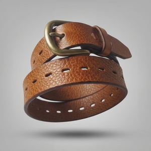 C Hot Selling Exotic Leather <b>Belt</b> <b>Vintage</b> Fashion Pin Buckle Leather <b>Belt</b> Wholesale OEM Premium Full Grain Leather <b>Belts</b> - Product Image 6