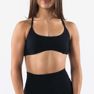 Soutien-gorge de sport respirant grande taille pour femme, maintien élevé, extensible dans quatre directions, écologique, avec logo frontal, pour les acheteurs d'articles de sport - Product Image 3