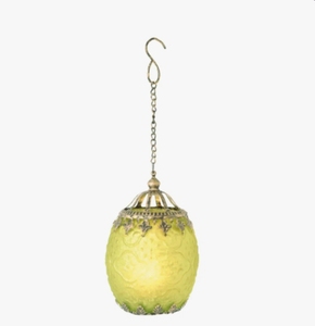 Vintage Green Metal Handmade Eco-Friendly Hanging Candle <b>Lantern</b>-Moroccan Style <b>Tealight</b> Holder Chain Hook Indoor Outdoor Home - Product Image 2