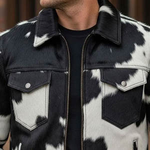 Chaqueta Larga de Cuero Vacuno para Hombre, Estilo Bomber Vintage, Opciones Personalizadas, Chaquetas de Cuero Vacuno a Precio Económico, Chaqueta de Invierno - Product Image 6