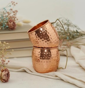 Pure Copper Drinking <b>Mug</b> Handmade Reusable Metal Cup Wholesale Drinkware Kitchen Home Bar Dining Tableware - Product Image 4