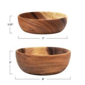 Tazón de madera tallado a mano de calidad premium, tazón de madera maciza para mezclar ensaladas y presentar alimentos. - Product Image 5