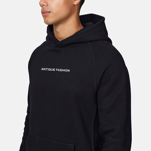 Vente en gros de sweat à capuche unisexe noir surdimensionné de haute qualité, personnalisable, vierge, épais, style vintage délavé à l'acide pour hommes - Product Image 4