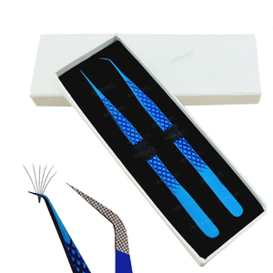 Pinzas de Diamante con Logotipo Personalizado, Punta de Fibra para Volumen, Marca Privada, Pinzas de Aislamiento de Acero Inoxidable, Herramientas para Lifting de Pestañas - Product Image 2