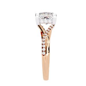 Anillo de diamante cultivado en laboratorio de corte princesa de 2,50 quilates IGI certificado 18K oro compromiso de lujo joyería nupcial al por mayor de confianza - Product Image 5