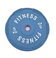DEKA FIT Plaques de haltères en caoutchouc style macaron avec grands trous, équipement de fitness à usage commercial pour l'entraînement athlétique et ATHX
