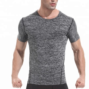 T-shirts de sport cationiques pour hommes, 100 % coton, impression sérigraphique, coupe ample, logo avant, anti-boulochage, pour le jogging et la course à pied - Product Image 4