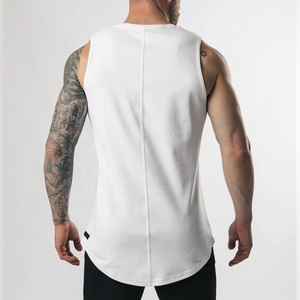 Débardeur en coton uni respirant de haute qualité pour homme, grande taille, pour entraînement, été, usage quotidien - Product Image 6