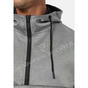 Survêtement 2 pièces pour homme de haute qualité, en tissu polaire 100% polyester, respirant, léger, sportif, manches longues - Product Image 3