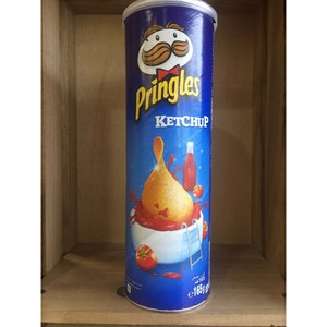 Prringles Ketchup Stackable Chips Bold Tomato Seasoning With Sweet And Savory <b>Snack</b> Flavor Profile - Product Image 1