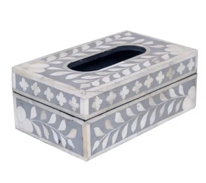 Distributeur de boîte à mouchoirs en incrustation d'os décoration de bureau à domicile avec porte-serviettes pour restaurants d'Inde - Product Image 4