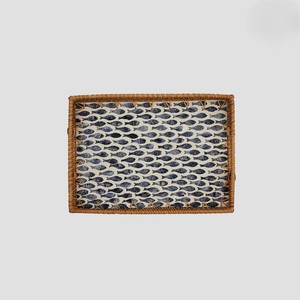 Panier en rotin tressé artisanal de style arabe, écologique, 14 pouces, qualité commerciale, en nacre, par Universal Overseas India - Product Image 3