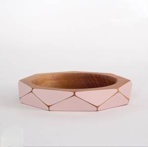 Brazalete de madera natural con forma impresa en verde, brazalete informal para fiestas, joyería, regalo de cumpleaños y boda para chica al mejor precio - Product Image 5