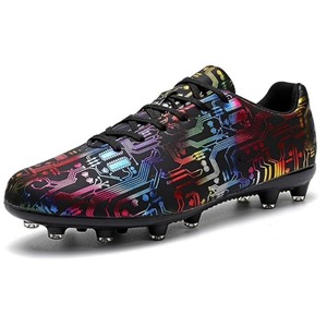 Men <b>Boots</b> Synthetic Football Cleats Circuit Pattern Rubber Outsole Soccer Sneakers Breathable EVA Midsole Summer Sport Shoes - Product Image 1