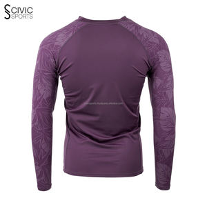 Hommes Sublimation Imprimé Spandex Gym Surf Plongée Compression Chemises Bonne Conception 100 En Gros Nouvelle Rash Guard - Product Image 6