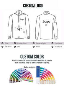 Sudadera con cremallera de 1/4 OEM personalizada, hombros caídos, peso pesado, lisa, oversize, tipo pullover, para hombre y mujer - Product Image 6