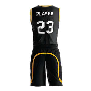 Custom Wholesale Reversible Breathable Plus Size Quick Dry Basketball Uniform Set Comfortable Sleeveless Jerseys Shorts Printed - Product Image 4