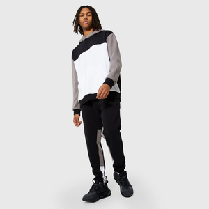 Conjunto Deportivo de Invierno para Hombre, 100% Algodón, Diseño 2 en 1, Antiolor, Personalizable, OEM, Sudadera con Capucha y Pantalones Deportivos - Product Image 1