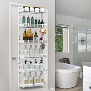 Organizzatore da Dispensa a 6 Livelli in Acciaio al Carbonio da Appendere alla Porta, Facile da Installare, Portata 50 kg - Product Image 2