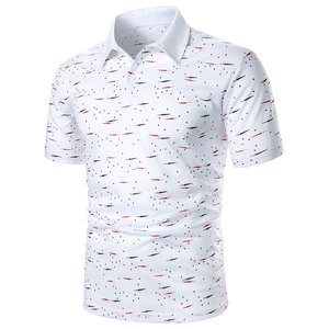 เสื้อโปโลถักแขนสั้นสีเบจสำหรับผู้ชาย คุณภาพพรีเมียม ปี 2026 ลายเรขาคณิต สวมใส่สบาย ระบายอากาศได้ดี ทรงปกติ - Product Image 2